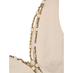 Cult Gaia Beige Cotton Waistcoat - M