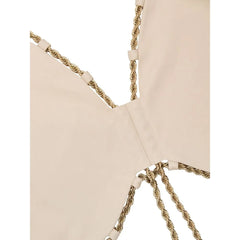 Cult Gaia Beige Cotton Waistcoat - M