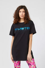 Custo Barcelona Blue Cotton Women T-Shirt - T-Shirts