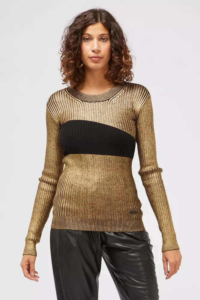 Custo Barcelona Gold Wool Women Sweater - Sweaters