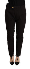 CYCLE Black Mid Waist BAGGY Fit Skinny Trouser - Trousers