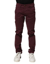 CYCLE Maroon Cotton Stretch Skinny Fit Men Denim Jeans - W30 - Jeans
