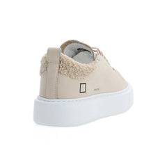 D.A.T.E Beige Leather Sneaker - Sneakers