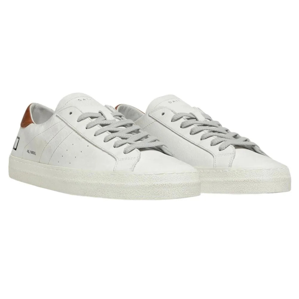 D.A.T.E White Leather Sneaker - Sneakers