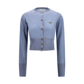 Vivienne Westwood Blue Merino Wool Cardigan