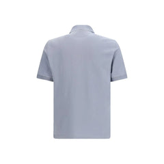 Brunello Cucinelli Blue Cotton Polo Shirt