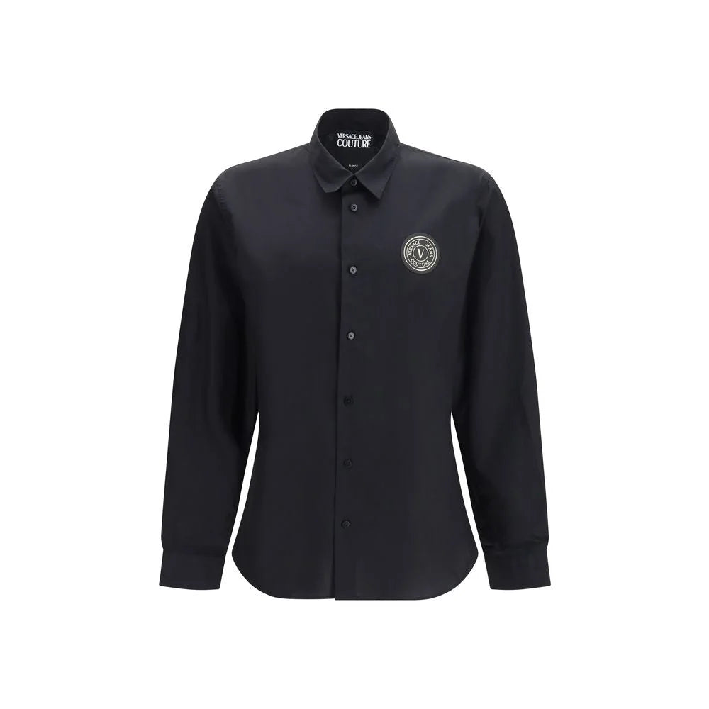 Versace Jeans Black Cotton Dress Shirt - IT52 | XL