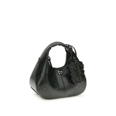 Ganni Black Recycled Polyester Shoulder Bag