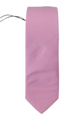 Daniele Alessandrini Pink Classic Men Necktie Accessory Silk Tie - Neckties