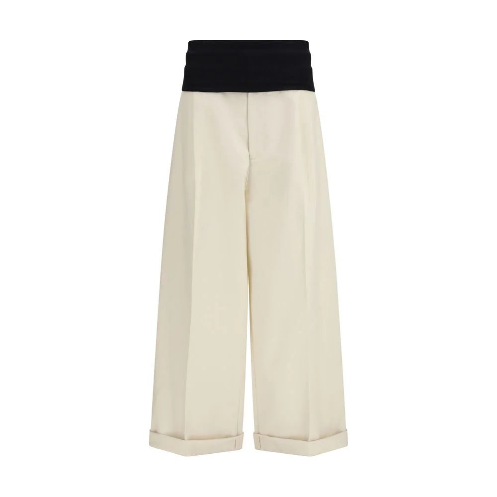 Darkpark Beige Cotton Casual Pants - IT40 | M