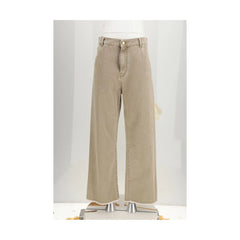 Darkpark Beige Cotton Relaxed Fit Jeans