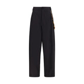 Darkpark Black Cotton Casual Pants - IT44 | L