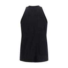 Darkpark Black Cotton Tank Tops