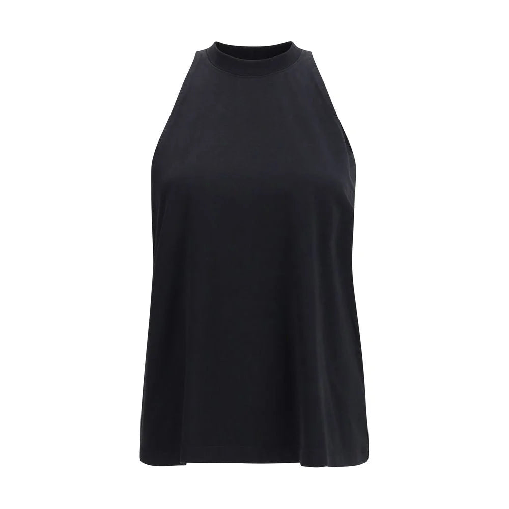 Darkpark Black Cotton Tank Tops
