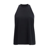 Darkpark Black Cotton Tank Tops