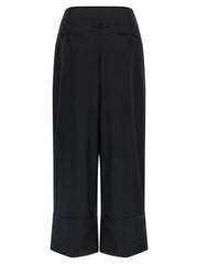 Darkpark Black Viscose Casual Pants