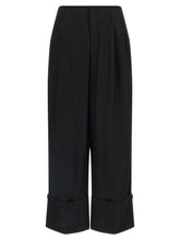 Darkpark Black Viscose Casual Pants