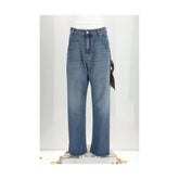 Darkpark Blue Cotton Relaxed Fit Jeans - 27