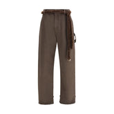 Darkpark Brown Cotton Casual Pants - 26