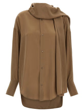 Darkpark Brown Silk Blouse