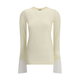 Darkpark Nora Jumper with buttoned Shirt cuffs - Sweaters