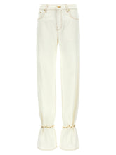 Darkpark White Cotton Straight-Leg Jeans