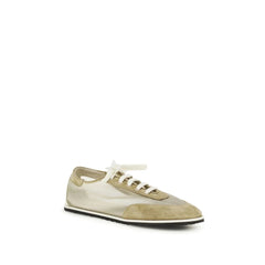 Zapatillas deportivas de piel de ternero beige Dear Frances