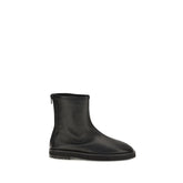 Dear Frances Black Calf Leather Bos Taurus Ankle Boots