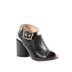 Dee Ocleppo Black Leather Sandal - EU41/US11