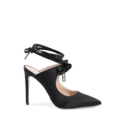 Dee Ocleppo Black Satin Mules - EU37/US7 - Heels