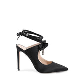 Dee Ocleppo Black Satin Mules - EU37/US7 - Heels
