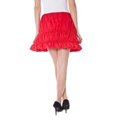 Denny Rose Red Polyester Skirt - One Size - Skirts