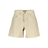 Desigual Beige Cotton Short - Denim Shorts