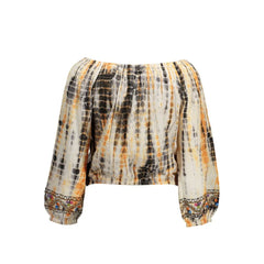 Desigual Beige Cotton Women T-Shirt - T-Shirts