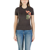Desigual Black Cotton T-Shirt - T-Shirts