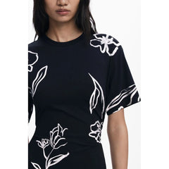 Desigual Black Cotton Women Dress - Dresses