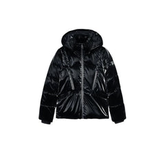 Desigual Black Polyester Coat - IT44|L