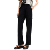 Desigual Black Polyester Cropped Pant - XL - Trousers