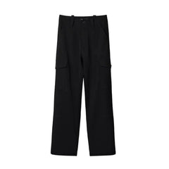 Desigual Black Polyester Cropped Pant - XL - Trousers