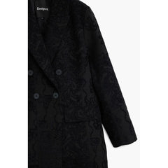 Desigual Black Polyester Women Coat - Overcoats