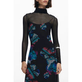 Desigual Black Polyester Women Dress