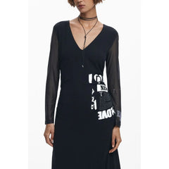 Desigual Black Polyester Women Dress - Dresses