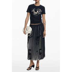 Desigual Black Polyester Women Skirt - Skirts