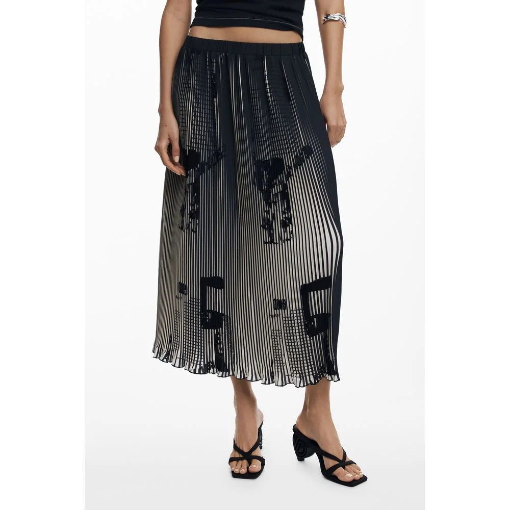 Desigual Black Polyester Women Skirt - Skirts