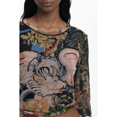 Desigual Black Polyester Women T-Shirt - T-Shirts