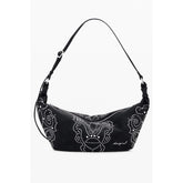 Desigual Black Polyethylene Women Handbag - Half-Moon Bags