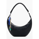 Desigual Black Polyethylene Women Handbag - Half-Moon Bags