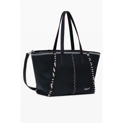 Desigual Black Polyethylene Women Handbag - Shopper Bags