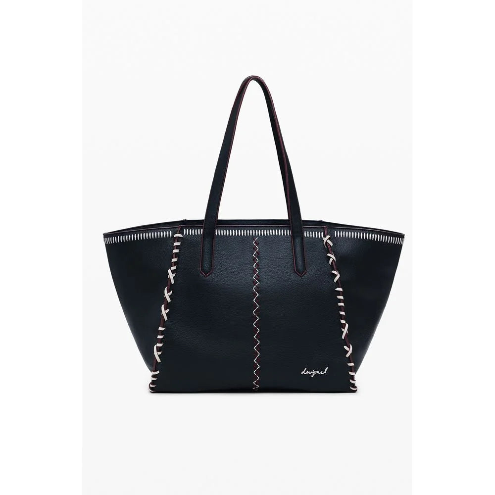 Desigual Black Polyethylene Women Handbag - Shopper Bags