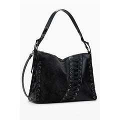 Desigual Black Polyethylene Women Handbag - Shoulder Bags